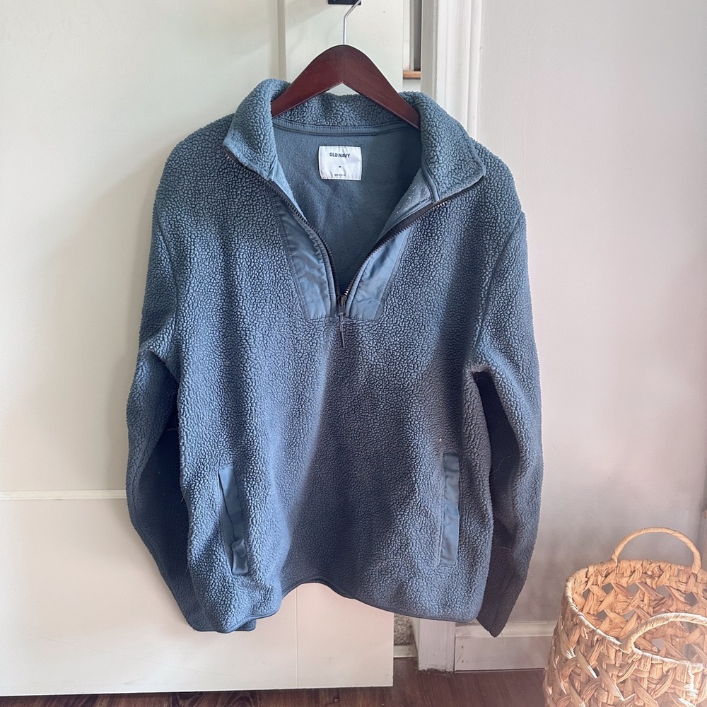 Old Navy Active Quarter Zip Fleece Crewneck